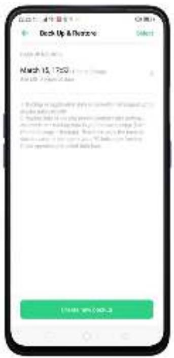OPPO REN0_10X - Restaurer votre smartphone OPPO à partir de la sauvegarde locale - 1
