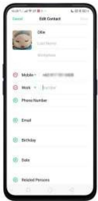 OPPO REN0_10X - 7.6.2.Modifier et supprimer un contact - 3