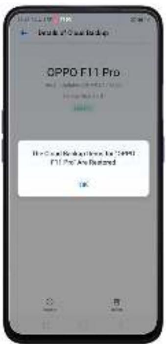 OPPO REN0_10X - Restaurer les contacts et les SMS sur le smartphone OPPO depuis le Cloud OPPO - 3