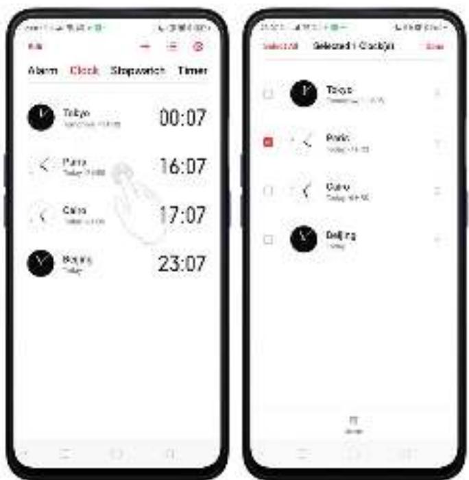 OPPO REN0_10X - Ajouter et visualiser les horloges à travers le monde - 3