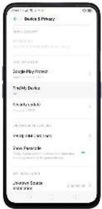 OPPO REN0_10X - Activer et utiliser Trouver mon apparéil - 2
