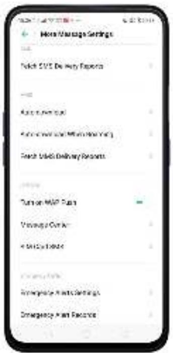 OPPO REN0_10X - 7.5.2.Personnaliser les paramètres du message - 8
