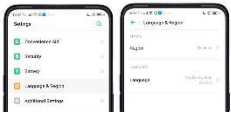 OPPO REN0_10X - Langue et région - 1