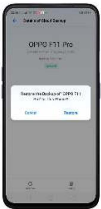 OPPO REN0_10X - Restaurer les contacts et les SMS sur le smartphone OPPO depuis le Cloud OPPO - 2
