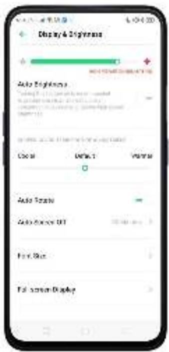 OPPO REN0_10X - Régler la luminosité et la température de couleur de l'écran - 2