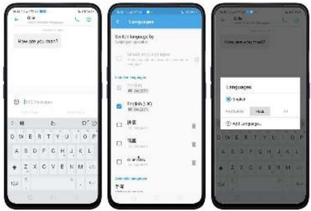 OPPO REN0_10X - Ajouter ou modifier les langues du clavier - 1