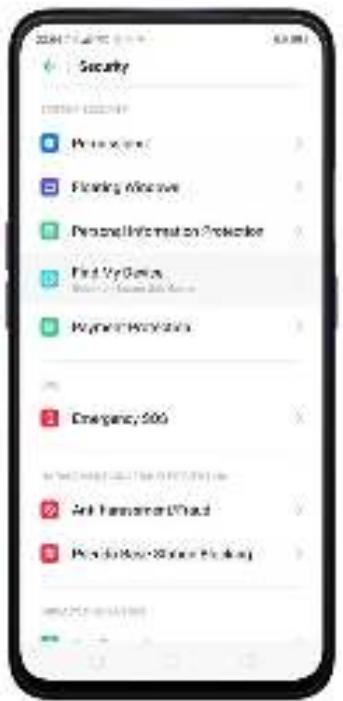 OPPO REN0_10X - Activer et utiliser Trouver mon apparéil - 1