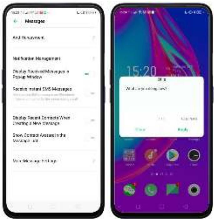 OPPO REN0_10X - 7.5.2.Personnaliser les paramètres du message - 6