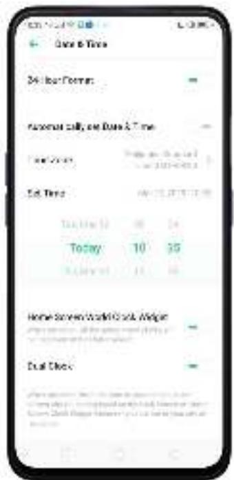 OPPO REN0_10X - Date et heures - 2