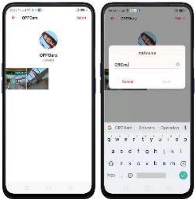 OPPO REN0_10X - Nommer ou renommer un album Personnel - 1