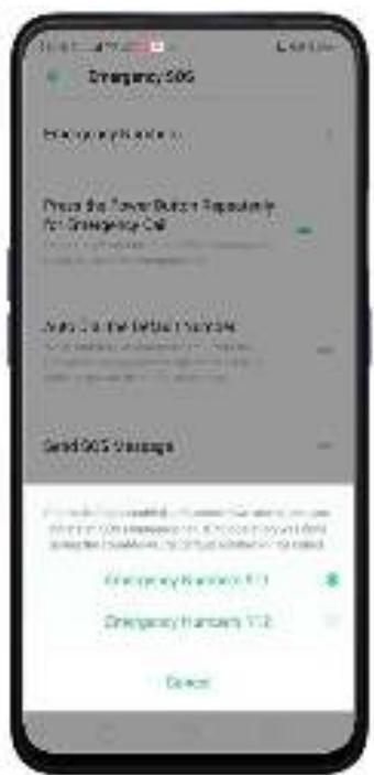 OPPO REN0_10X - Contact d'urgence SOS - 9