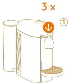 KRUPS YY4974FD - Push the lever and press the button at the same time - 1