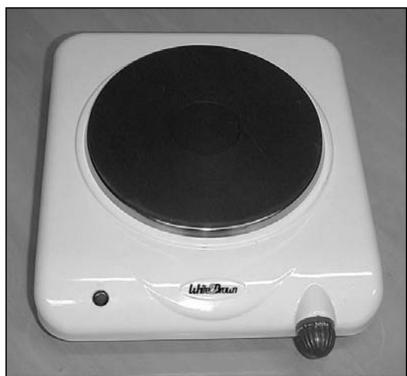 WHITE & BROWN PC 452 BLANC 1 FEU - Réchauds électriques Electric cooking plate - 1