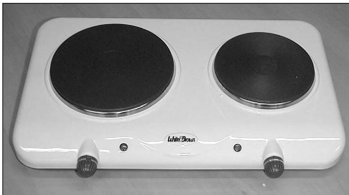 WHITE & BROWN PC 452 BLANC 1 FEU - Réchauds électriques Electric cooking plate - 2