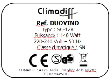 CLIMADIF DUOVINO - CONSIGNES DE SECURITE - 1