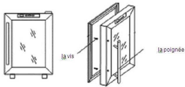 CLIMADIF DUOVINO - INSTALLATION DE LA POIGNEE : - 1