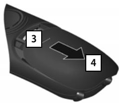 GIGASET A545 - Insertion des piles - 4