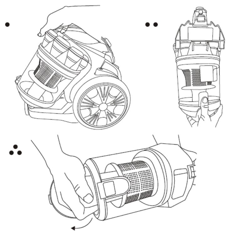 H.KOENIG ASPIRATEUR TRAINEAU STC68 - VIDAGE DU RESERVOIR A POUSSIÈRE - 2