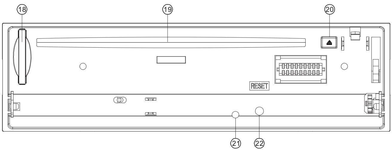 NEOM AR1012USB - Lorsque la façade est enlevée: - 1
