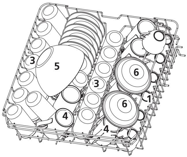 DARTY DSF15624X - Upper basket: - 1