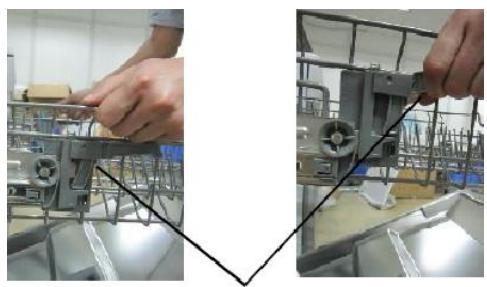 DARTY DSF15624X - Régler le panier du haut - 1