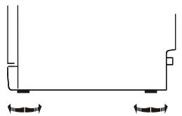 DARTY DSF15624X - Levelling the Appliance - 1