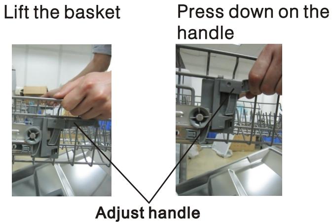 DARTY DSF15624X - Adjusting the Upper Basket - 1