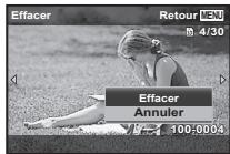OLYMPUS SP-100E - Affichez l'image à supprimer et appuyez sur  (II). - 2