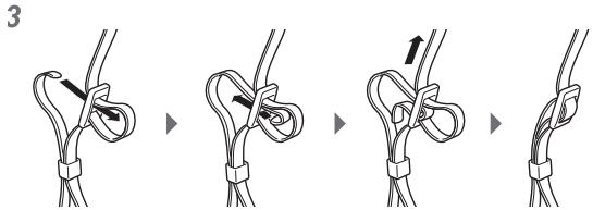 OLYMPUS SP-100E - Fixer la couroie - 2