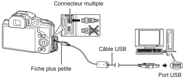 OLYMPUS SP-100E - Connexion de l'appareil photo - 1