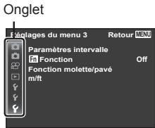 OLYMPUS SP-100E - Personnalisation des réglages - 1