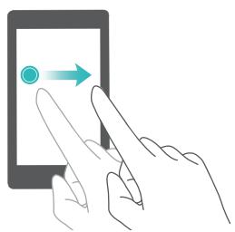 HONOR 7K BLEU - Gestes d'écran de base - 5