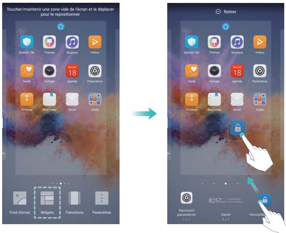HONOR 7K BLEU - Ajouter des widgets - 1
