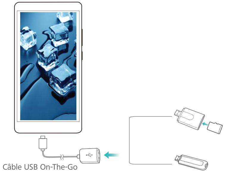 HONOR 7K BLEU - Transférer des données entre votre téléphone et un périphérique de stockage USB - 1
