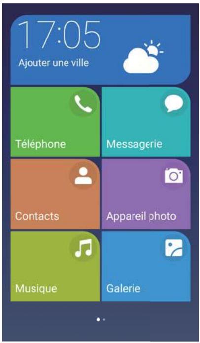 HONOR 7K BLEU - Passer à l'écran d'accueil simple - 1