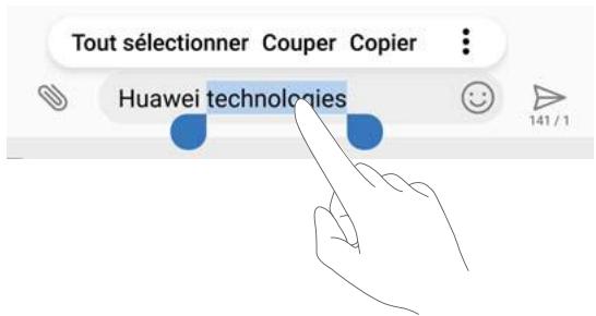 HONOR 7K BLEU - Modifier un texte - 1