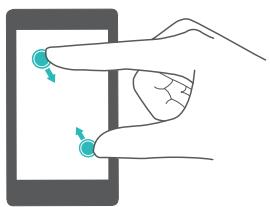 HONOR 7K BLEU - Gestes d'écran de base - 7