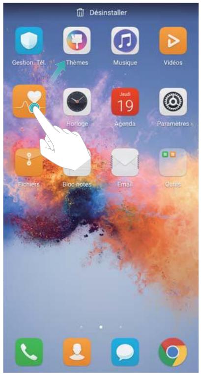 HONOR 7K BLEU - Supprimer des applications de l'écran d'accueil - 1