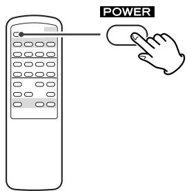 TEAC AG-790E - Appuyez sur l'interrupteur POWER. - 2