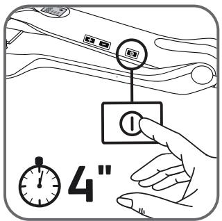 LOREAL MiDNTEiNPARISSTEAMPOD - 2) Sélectionnez la température ideale pour le type de cheveux traités à l'aide des boutons + et - : - 1