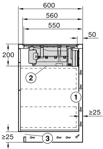 MIELE KMDA7272FR - Profondeur du plan de travail 600 mm   KMDA 7272 FL-U - 1