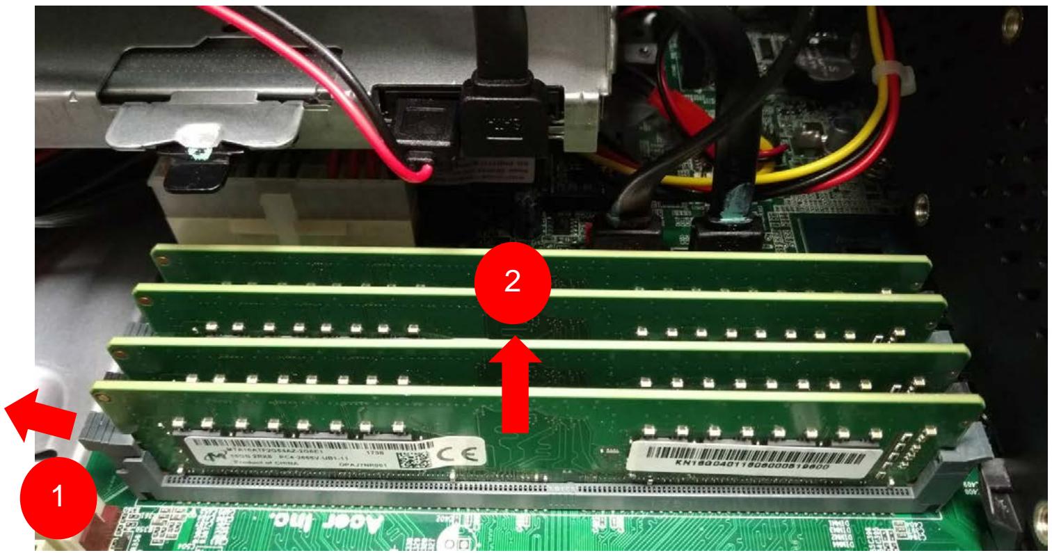 PREDATOR ORION3000PO3600 - Retirer un module mémoire - 1