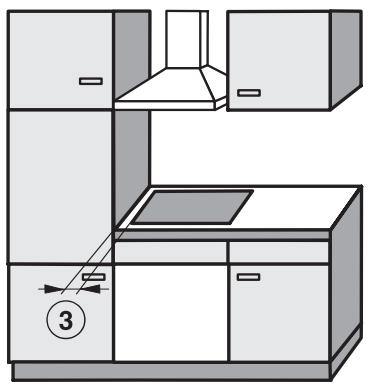 MIELE KM6349-1 - Distance de sécurité latérale / arrêté - 5