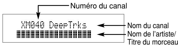 MARANTZ ST 7001 - Changement des informations XM sur l'affichage du panneau avant - 1