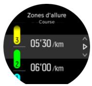 SUUNTO Smartwatch9BaroTita - Définir les zones d'allure - 1