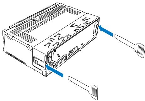 PHILIPS CE132 - Fixation dans le tableau de bord - 2