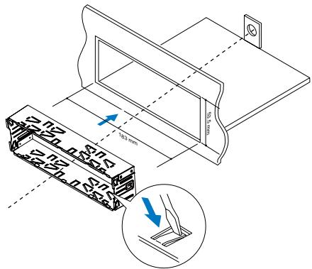 PHILIPS CE132 - Fixation dans le tableau de bord - 3