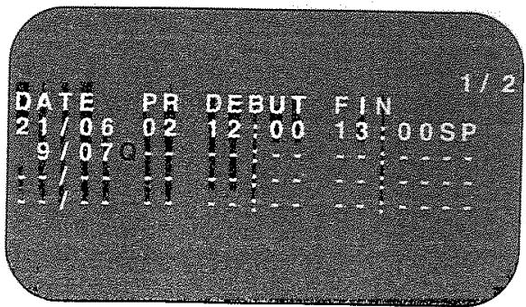 SHARP VC-GH61 - PROGRAMMATION D'UN ENREGISTREMENT - 3