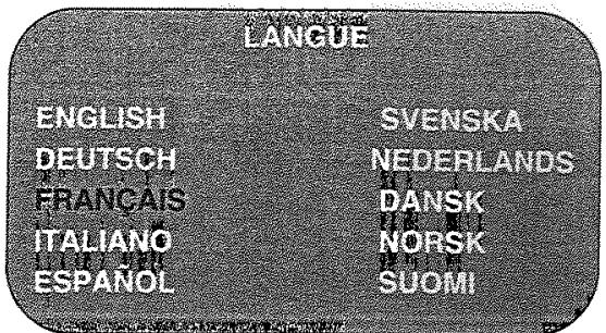 SHARP VC-GH61 - CHANGEMENT DE LA LANGUAGE D'AFFICHAGE DES INFORMATIONS - 1