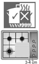 SMEG SR34SGH - Conseils pratiques pour l'utilisation des brûleurs - 1